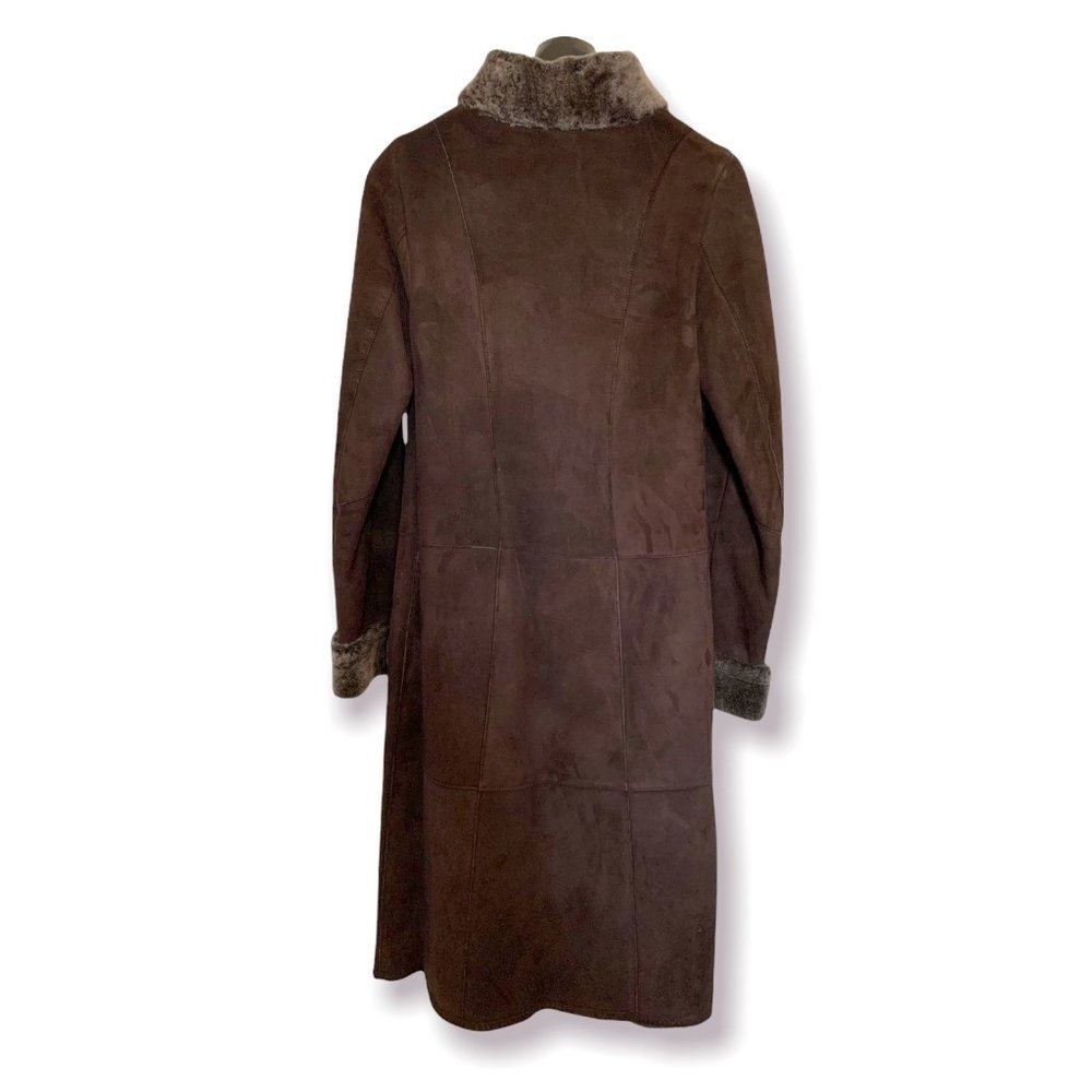 Manzari Shearling Full Length Coat - Picture 4 of 8